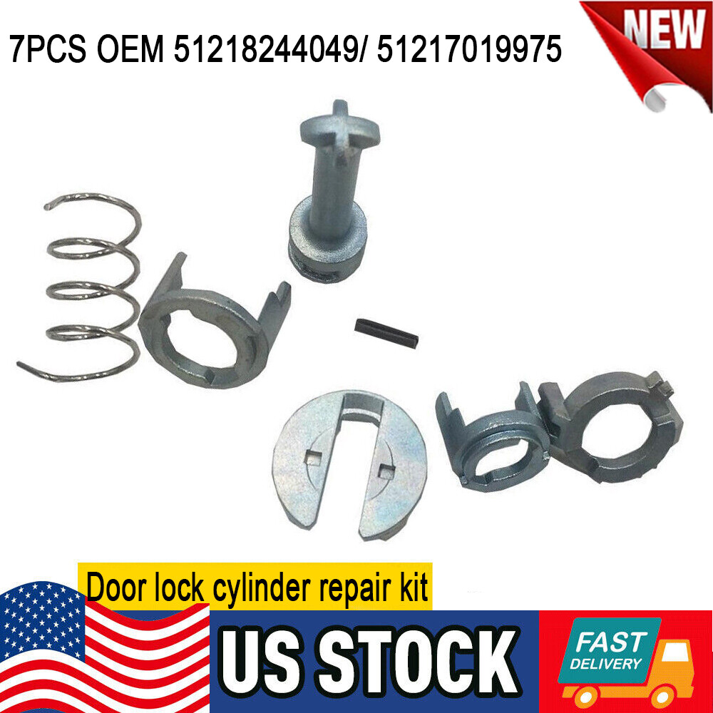 Door Lock Cylinder Barrel Repair Kit For BMW E46 323i 325i 328i 330i M3 1998-06
