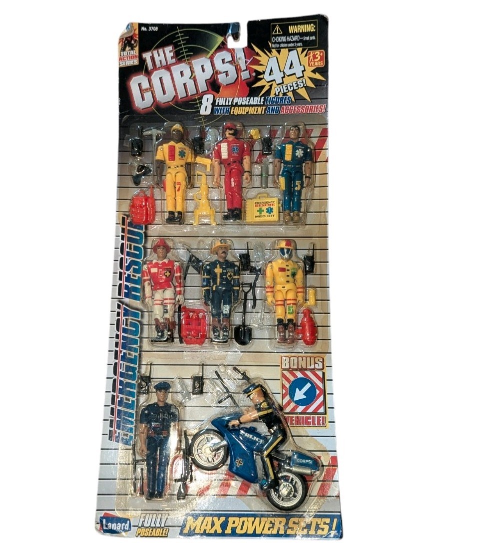 Lanard The Corps Emergency Rescue 8 Fully Poseable Figures With Accessories NOS Lanard The Corps Emergency Rescue 8 Fully Poseable Figures With Accessories NOS