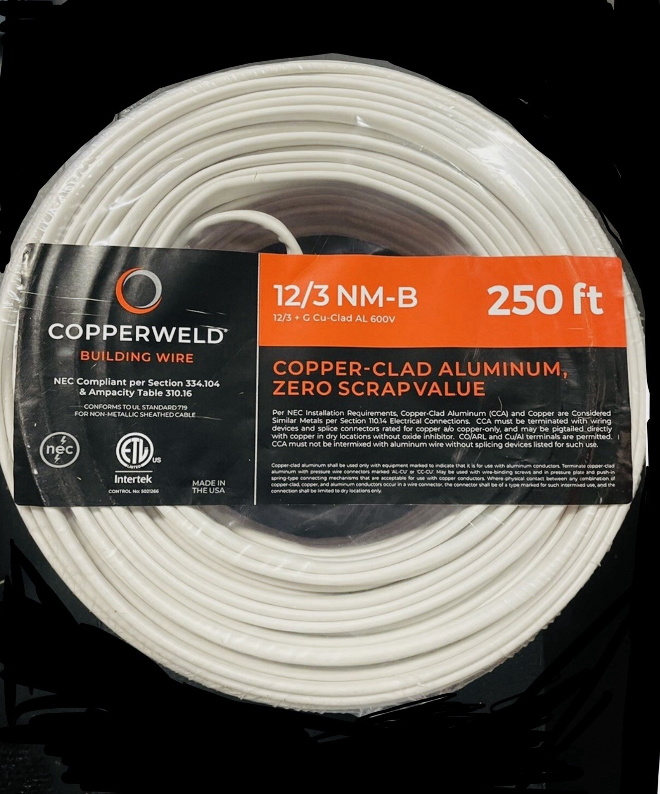 Copperweld 12-3 Copper Clad Aluminum Copperweld 12-3 Copper Clad Aluminum