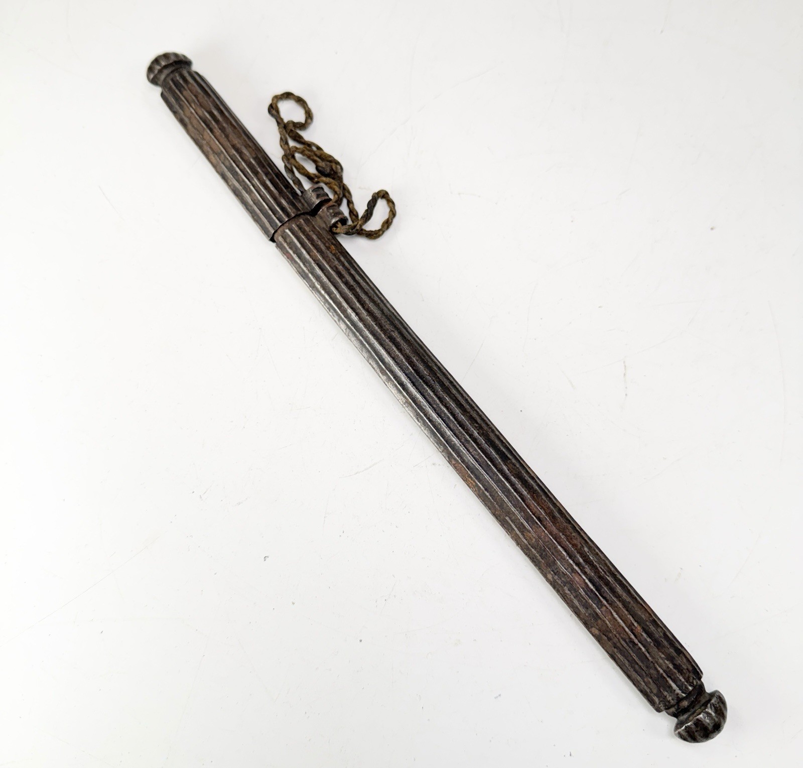 Finely Chased Iron Pen Case Scabbard Holder Tibet Tibetan 17-18TH Century Finely Chased Iron Pen Case Scabbard Holder Tibet Tibetan 17-18TH Century