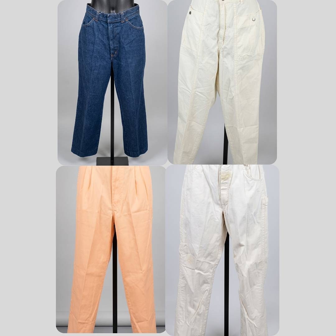 Four Pair of Vintage 70s to 80s Pants and Jeans - S/M