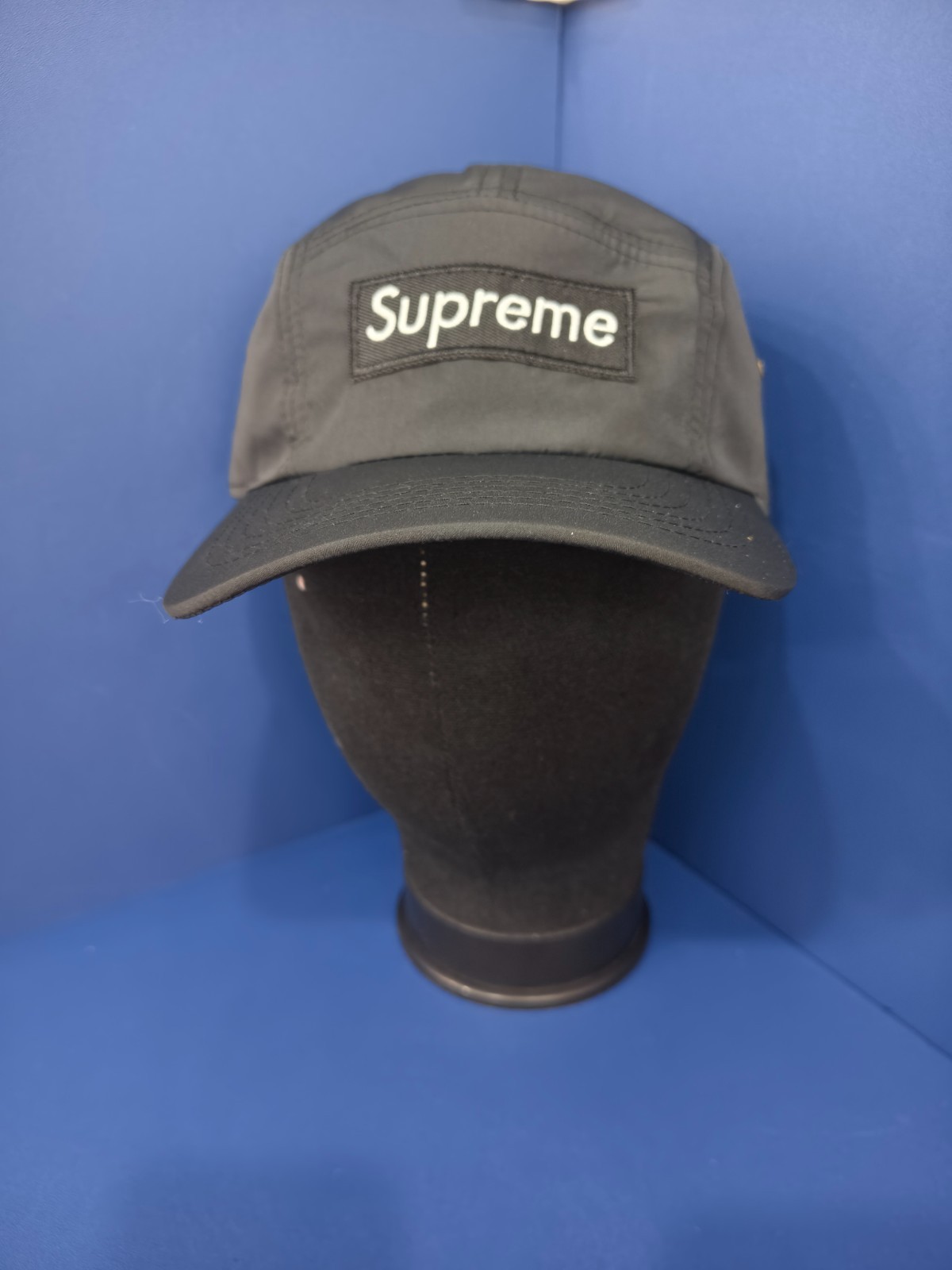Supreme Men\'s Black Camp Baseball Cap Nylon Outdoor Adjustable New