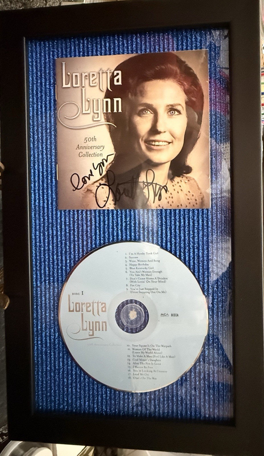 Loretta Lynn 50th Anniversary Collection Autographed CD Loretta Lynn 50th Anniversary Collection Autographed CD