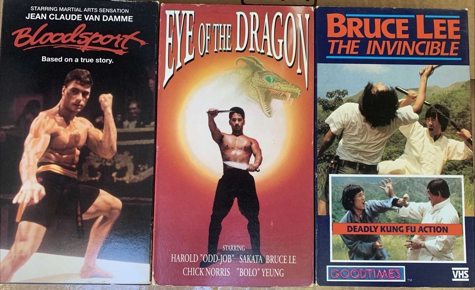 Vintage 80’s/90’s Martial Arts Action Vhs A Lot Of 3 Tapes