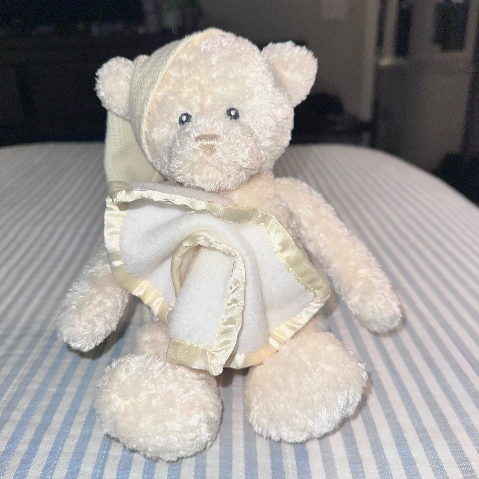 Baby Gund Nighty Night Musical Wind Up Teddy Bear Plush Cream 58002 8\ Baby Gund Nighty Night Musical Wind Up Teddy Bear Plush Cream 58002 8\