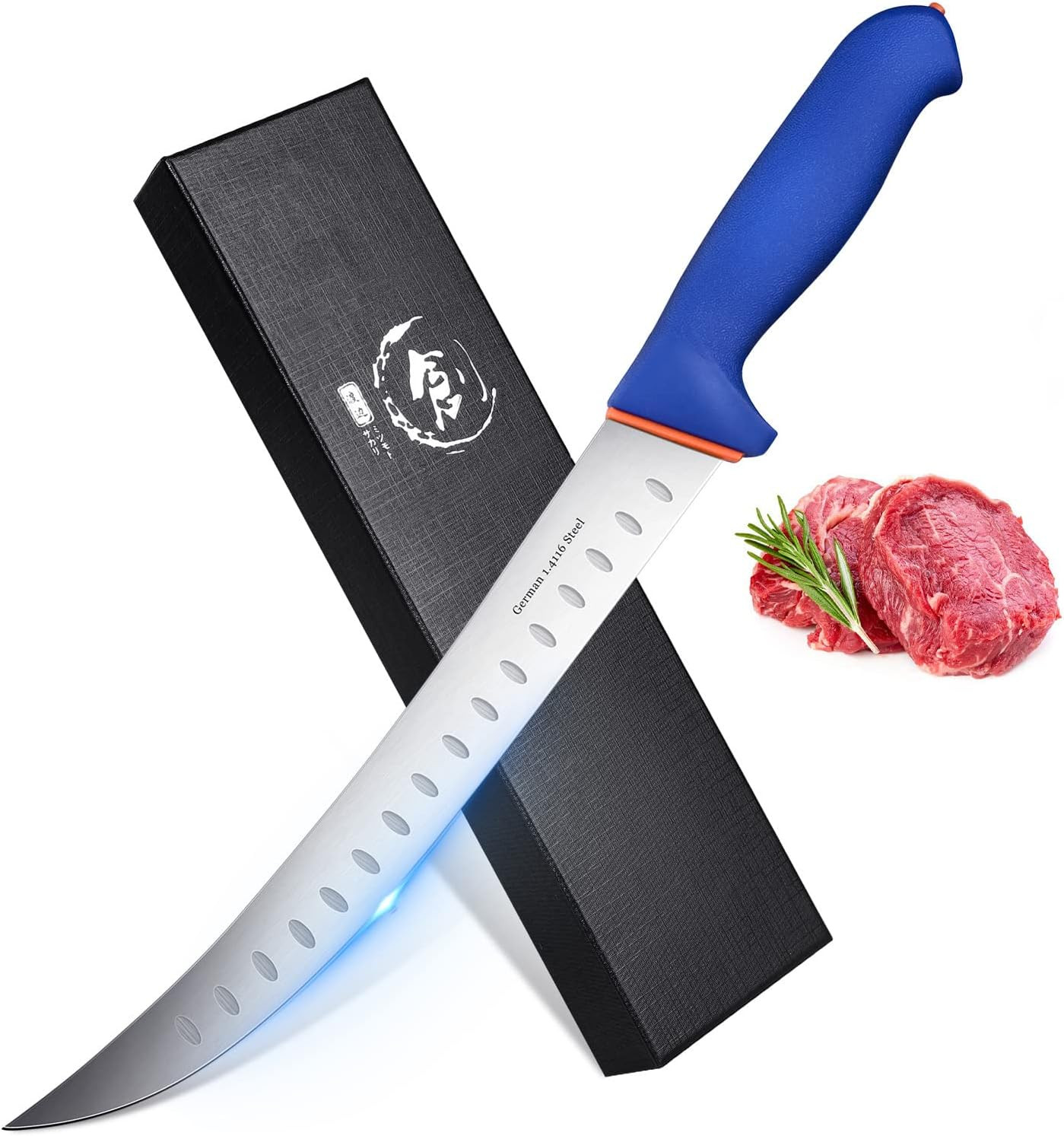 Premium Butcher Breaking Knife 10 Inch Knife Butcher Knife Stainless Steel Knife