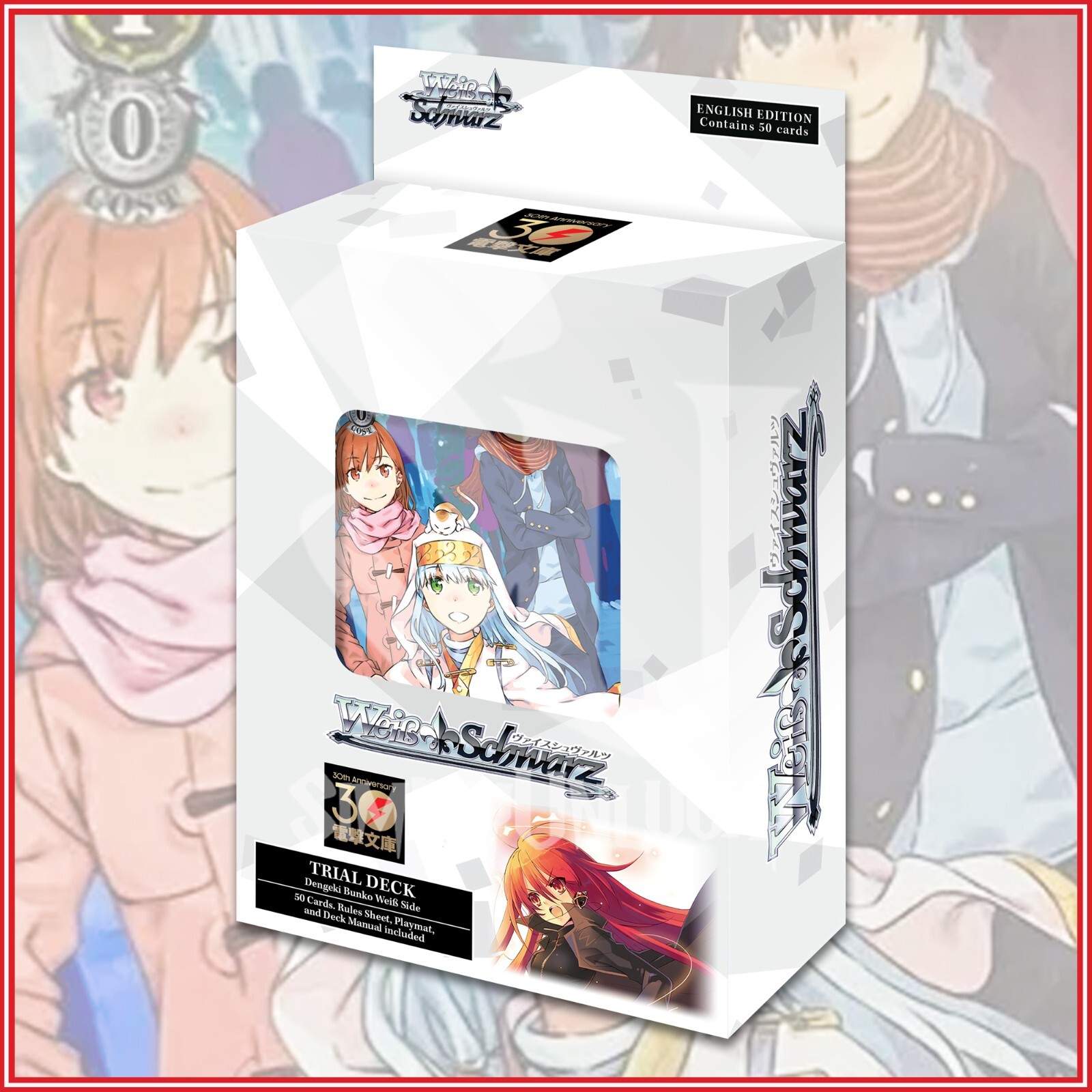 Weiss Schwarz Dengeki Bunko Weiss Side Trial Deck 50 Cards In Stock