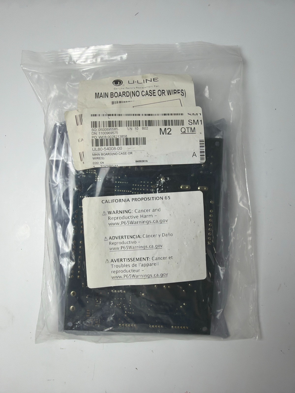 U-Line 80-54008-00 Refrigerator Main Control Board Genuine OEM New Sealed