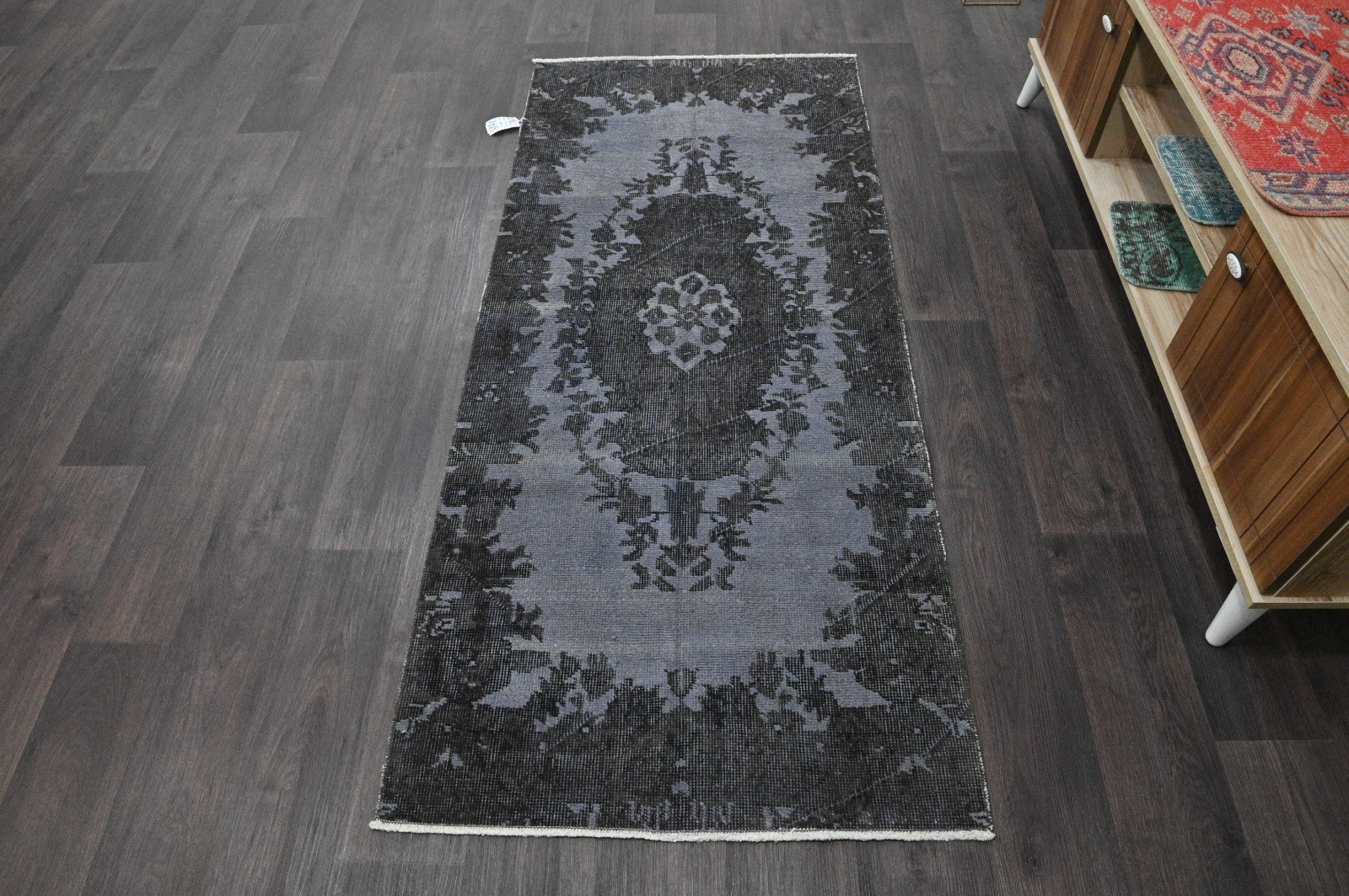 Oushak 3x6,Turkish Rug,vintage,anatolian,BLUE,kilim,Bohemian,handmade,wool Oushak 3x6,Turkish Rug,vintage,anatolian,BLUE,kilim,Bohemian,handmade,wool