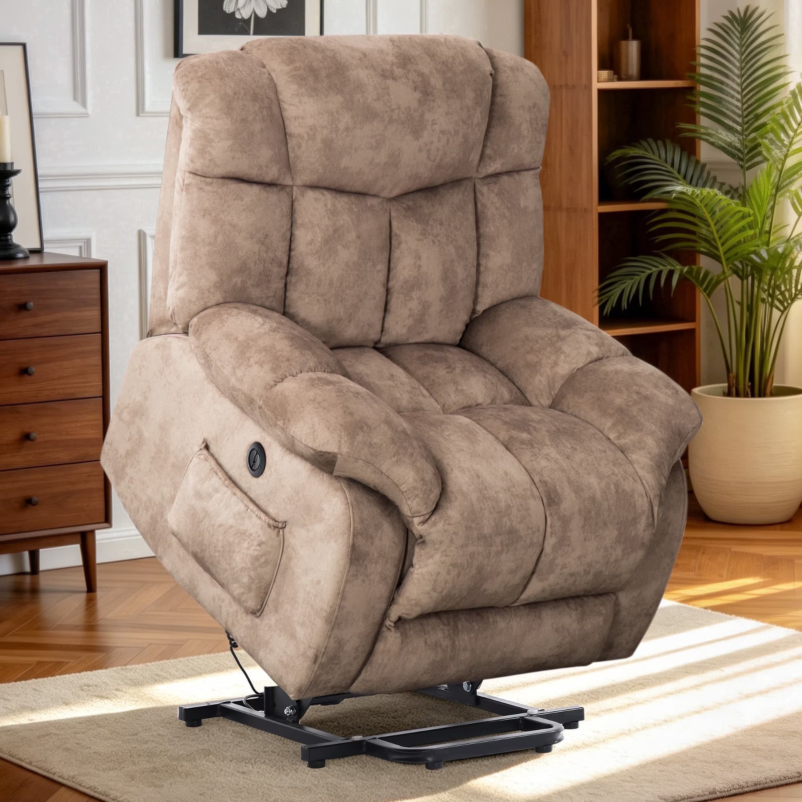 Canmov Heavy Duty & Safety Motion Power Lift Electric Recliner Chair for Elderly