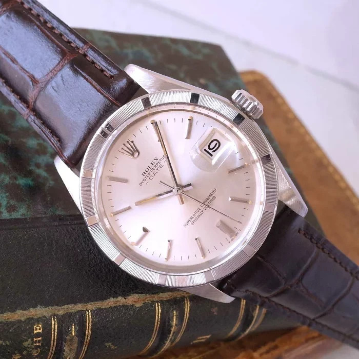 1972\'s Rolex Oyster Perpetual Date 1501 Overhauled Used Men\'s Watch JAPAN