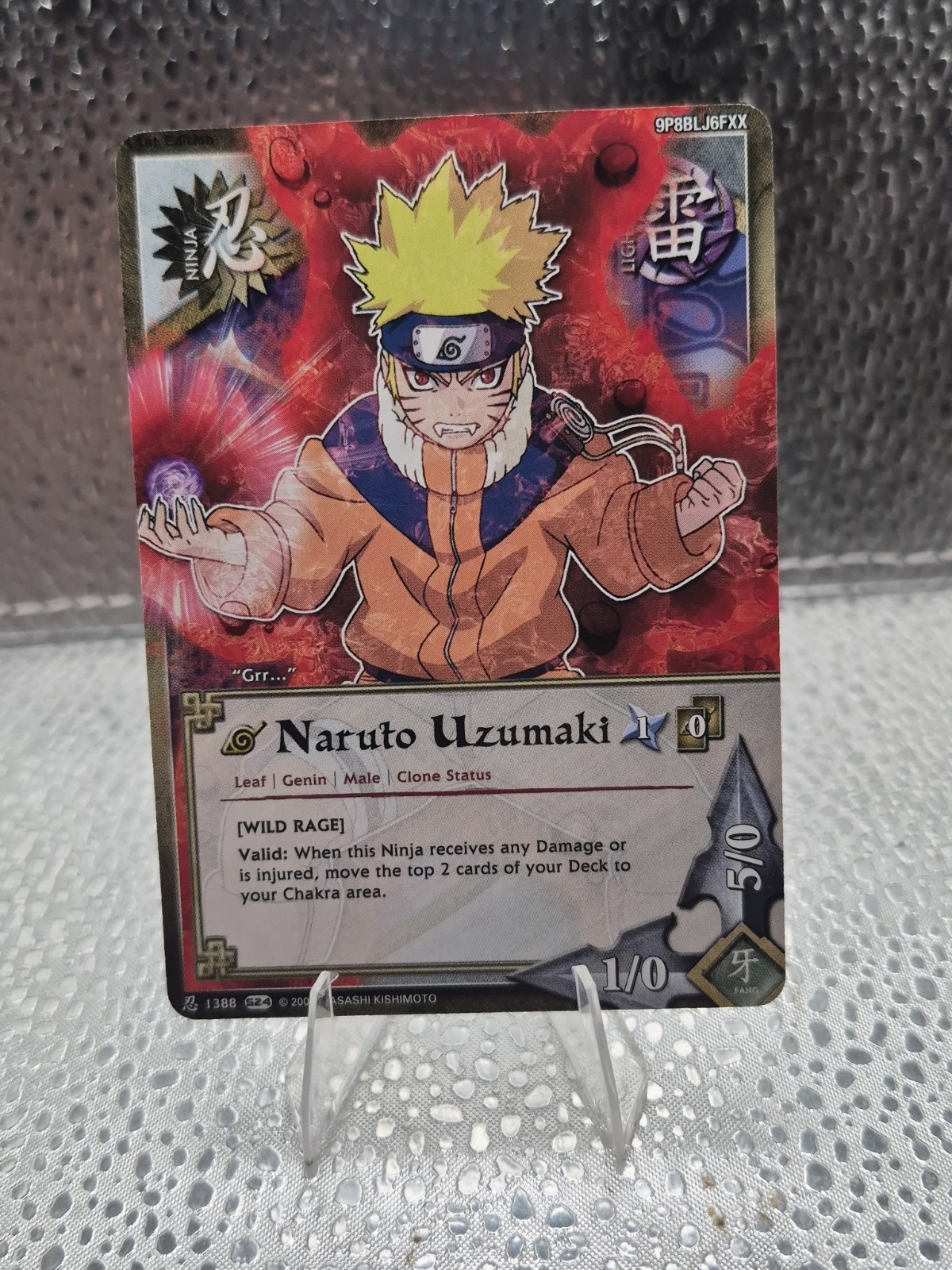 Naruto CCG / TCG - Naruto Uzumaki - Wild Rage - Tailed Beast Cloak - Bandai Naruto CCG / TCG - Naruto Uzumaki - Wild Rage - Tailed Beast Cloak - Bandai