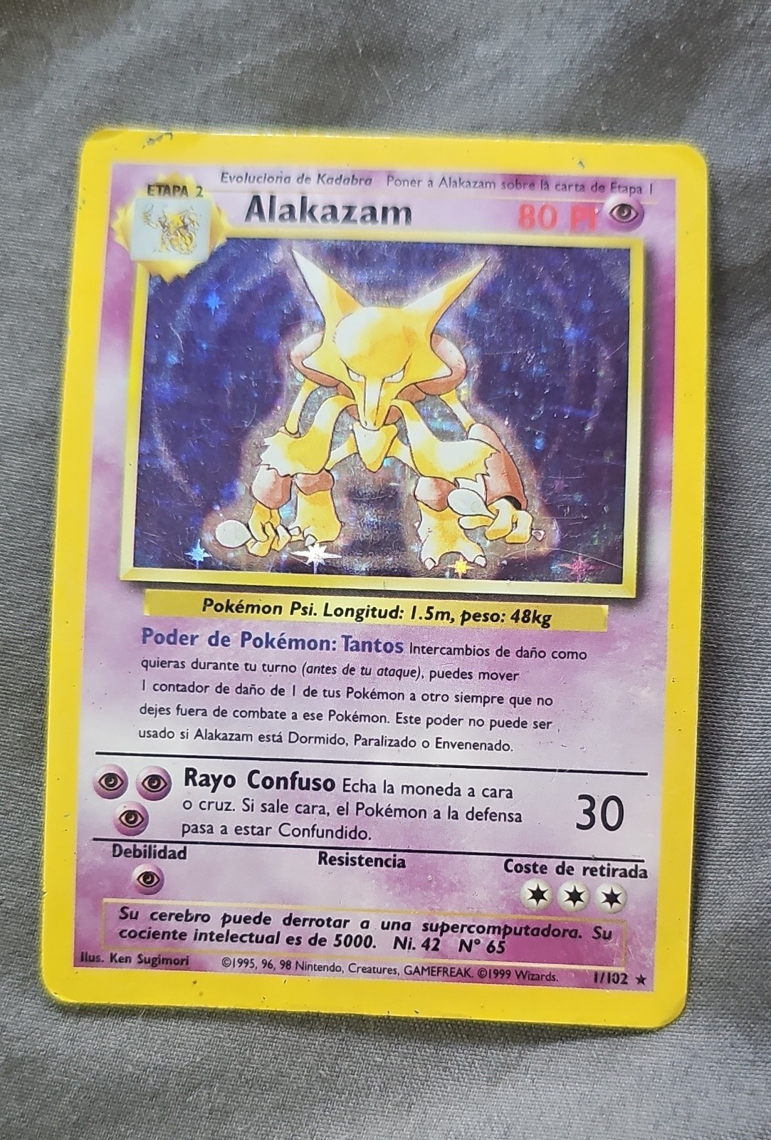 Alakazam 001/102 Base Set Holo