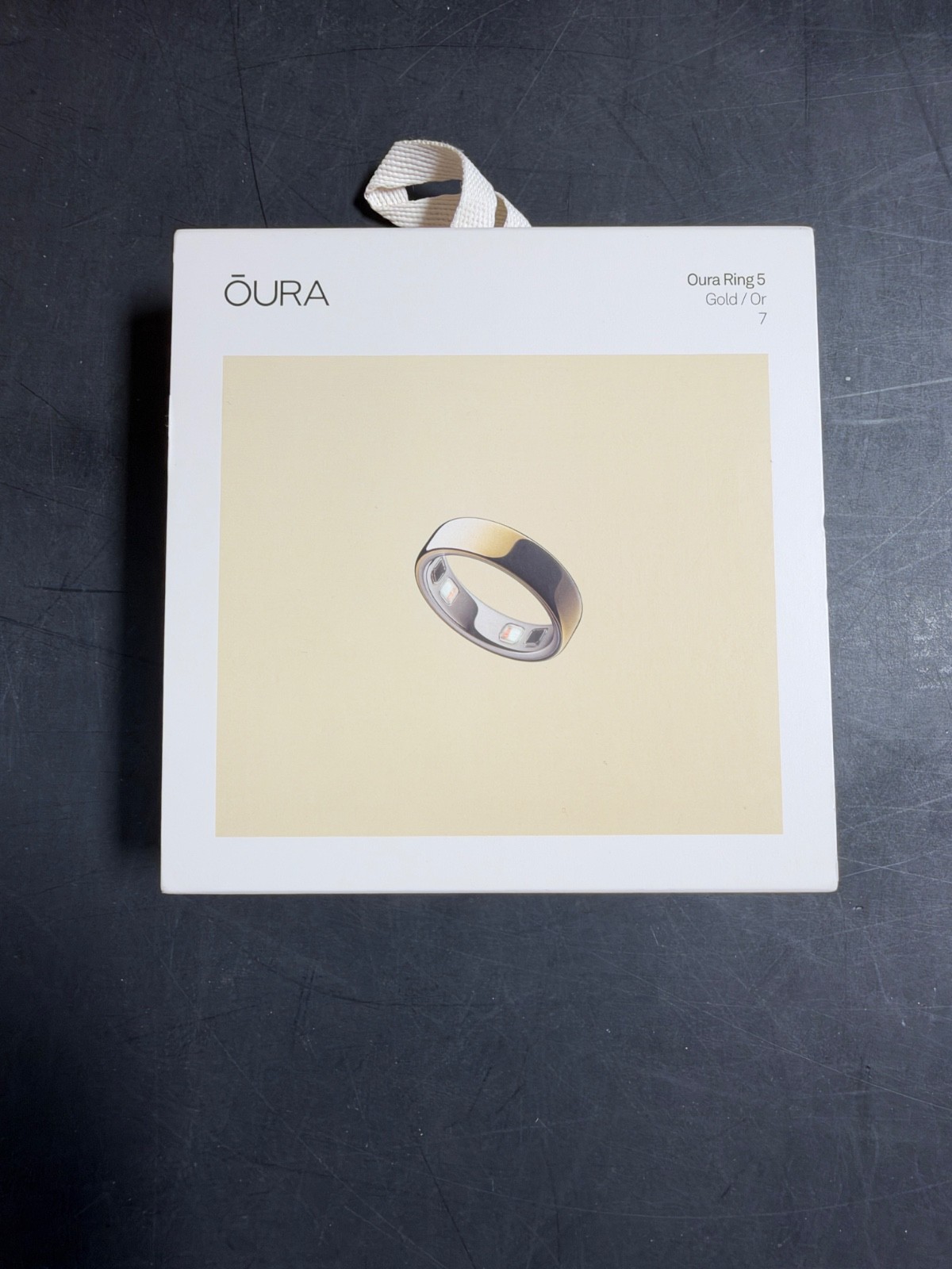 Oura Ring 5 - Gold - Size 7 Smart Ring New