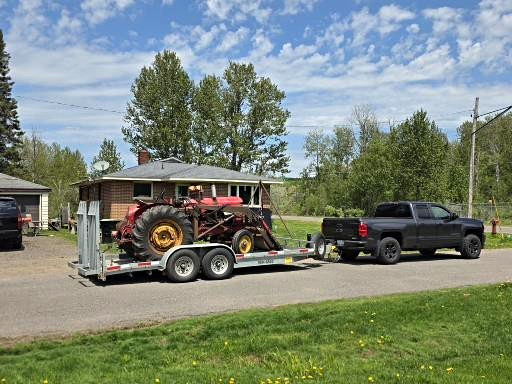 1951 MASSEY HARRIS 44 Antique TRACTOR W/20 Ton Tulsa Winch , And Loader. 1951 MASSEY HARRIS 44 Antique TRACTOR W/20 Ton Tulsa Winch , And Loader.
