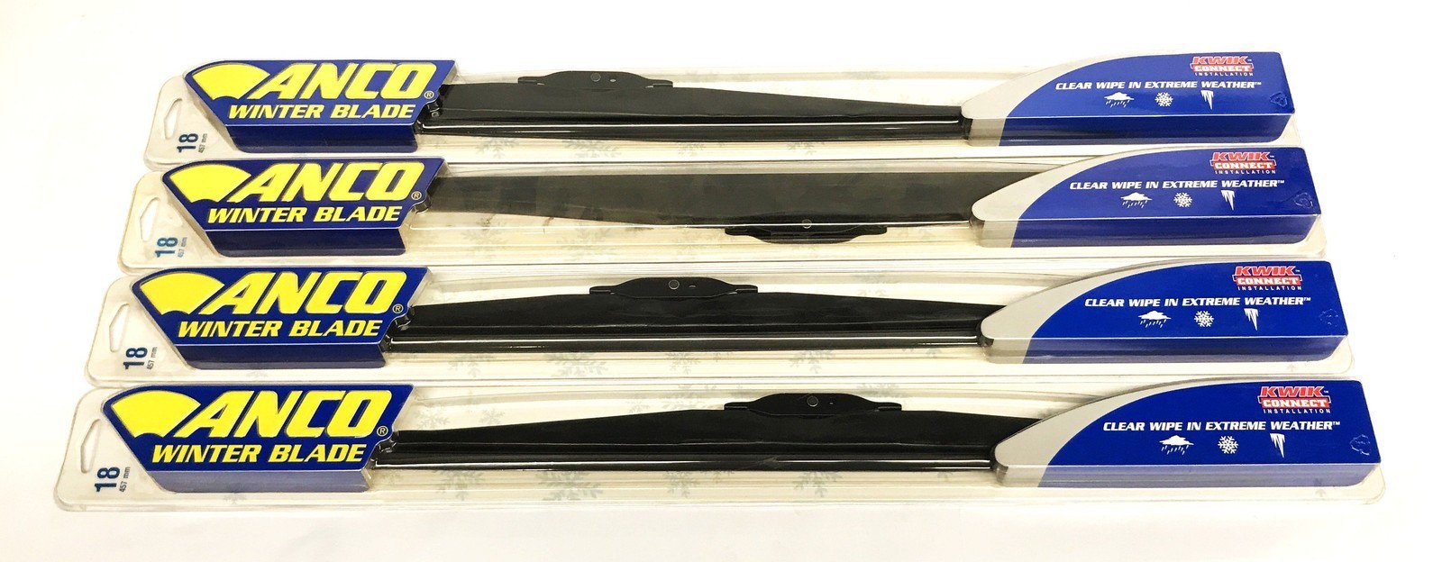 Anco 18 inch Winter Wiper Blade 30-18 [Lot of 4] NOS