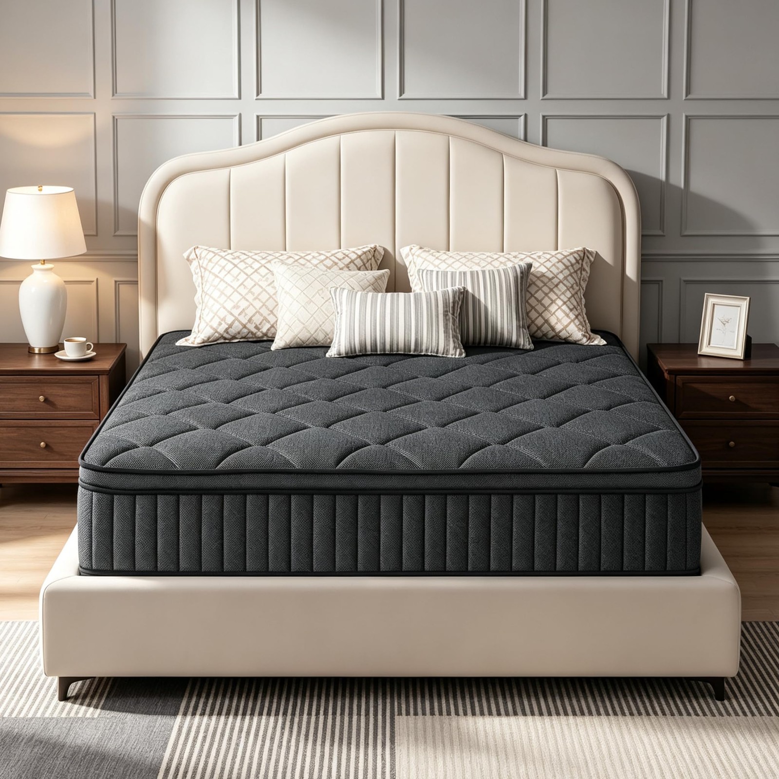 10/12/14 Inch Queen Size Hybrid Mattress, Comfort & Supportive Mattress in a Box 10/12/14 Inch Queen Size Hybrid Mattress, Comfort & Supportive Mattress in a Box
