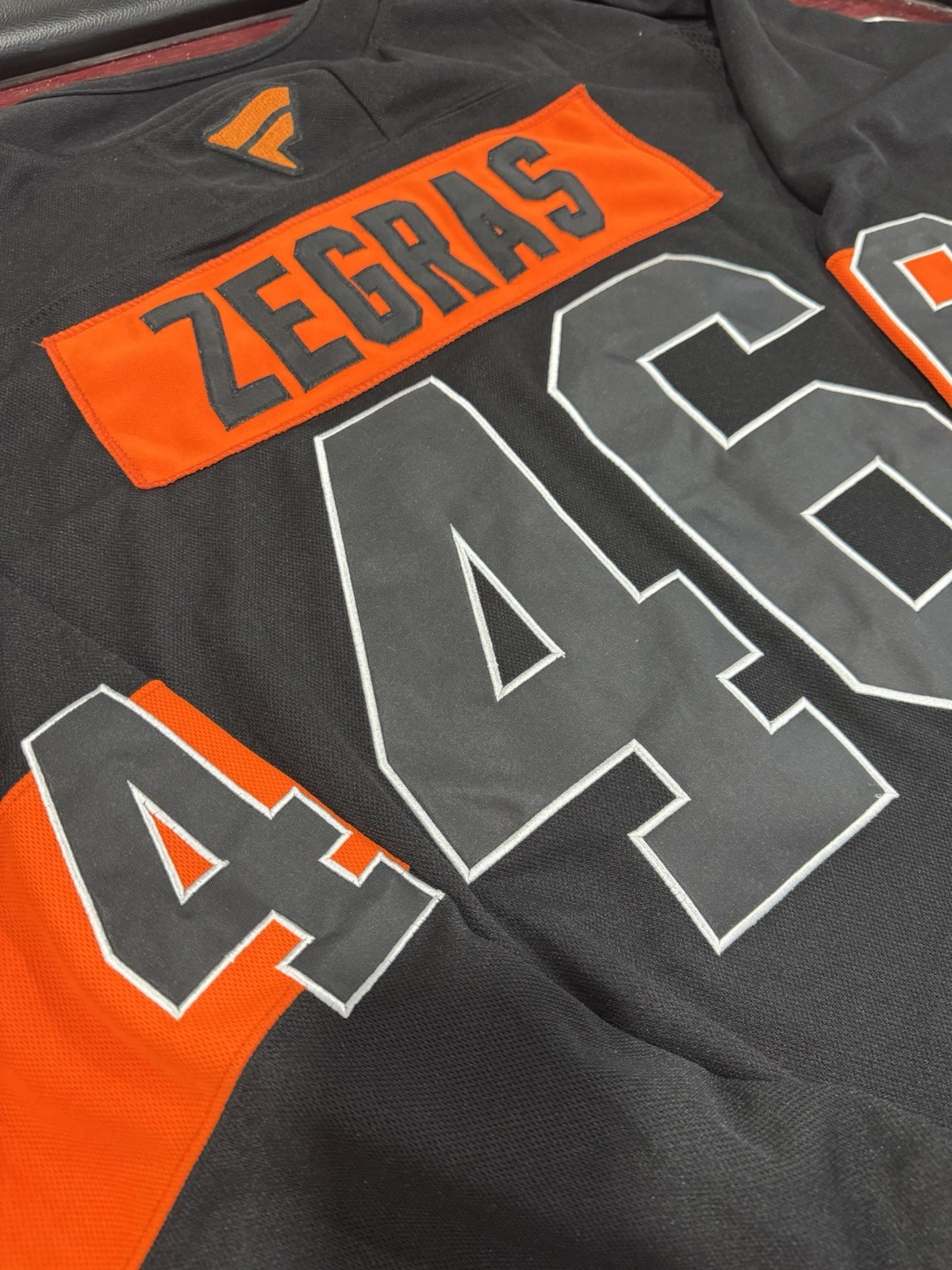 Trevor ZEGRAS Philadelphia Flyers #46 Black Alt. Jersey All Sizes New w/tag Trevor ZEGRAS Philadelphia Flyers #46 Black Alt. Jersey All Sizes New w/tag