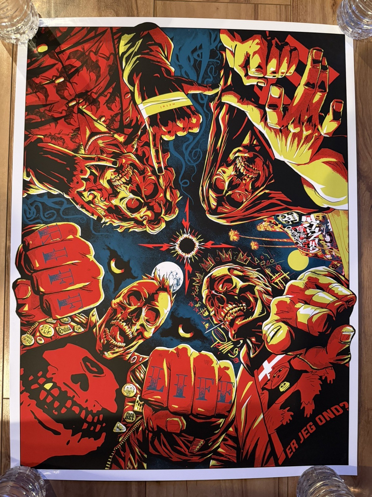 Metallica Skeleton Rotation Limited Edition Numbered Fancard Poster Metallica Skeleton Rotation Limited Edition Numbered Fancard Poster