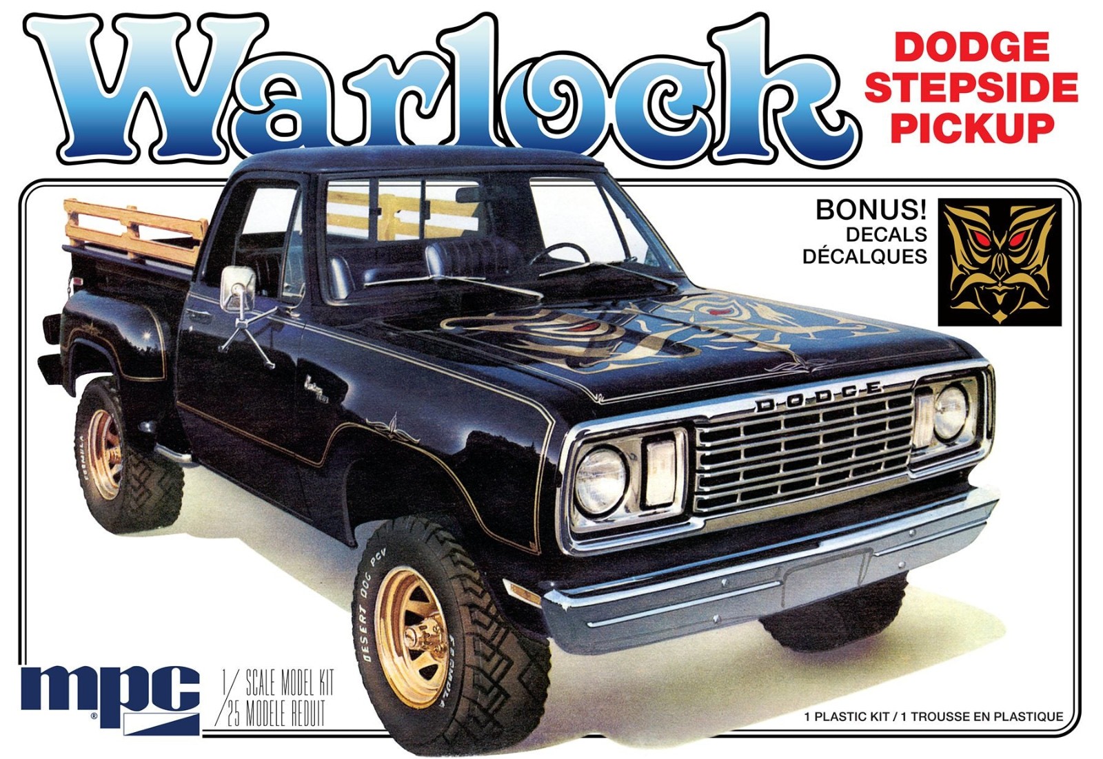 MPC 1977 Dodge Warlock Stepside Pickup Model Kit 1/25 MPC983 New Factory Sealed