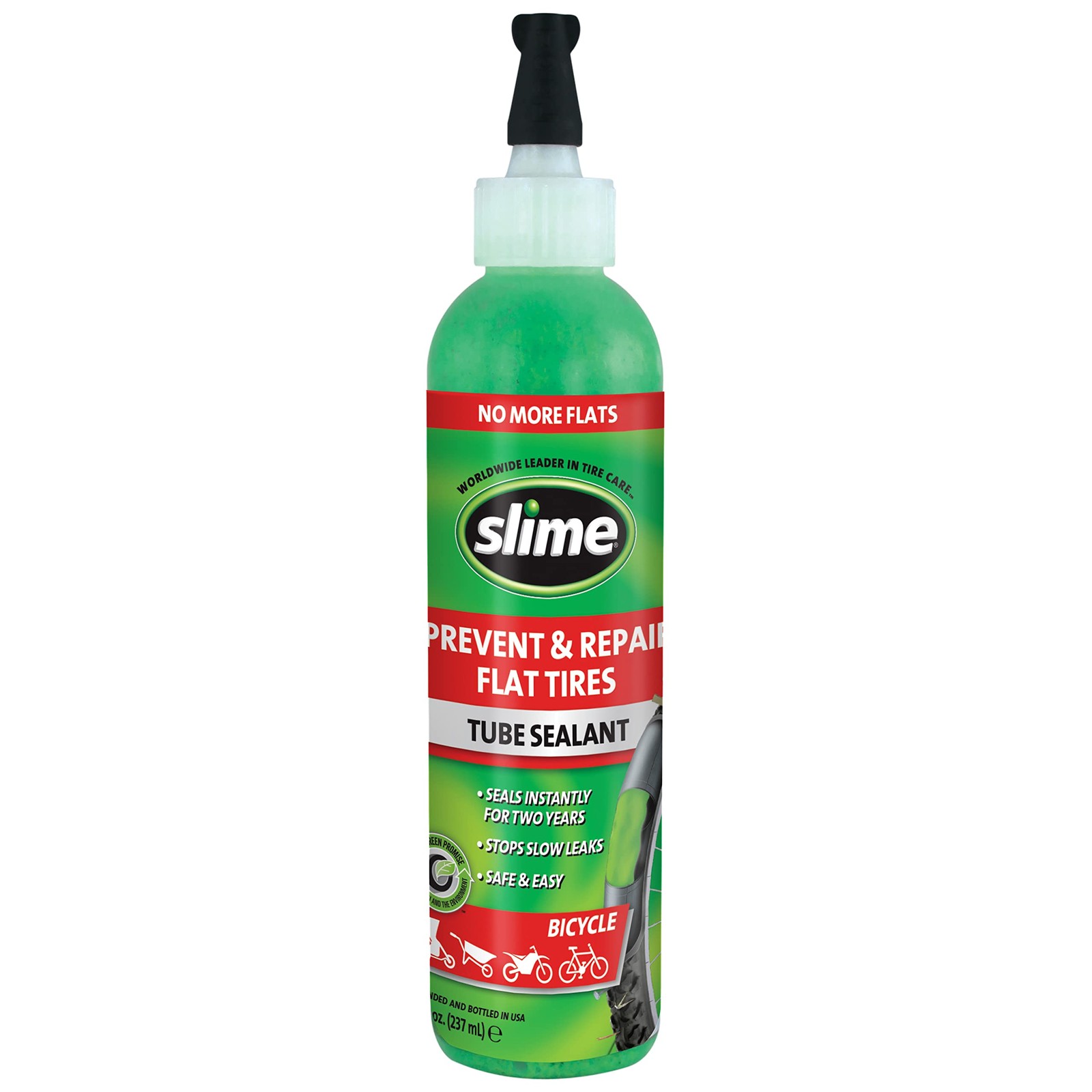 Slime 10003 Bike Tube Puncture Repair Sealant, Prevent and 8 Ounce, Green Slime 10003 Bike Tube Puncture Repair Sealant, Prevent and 8 Ounce, Green