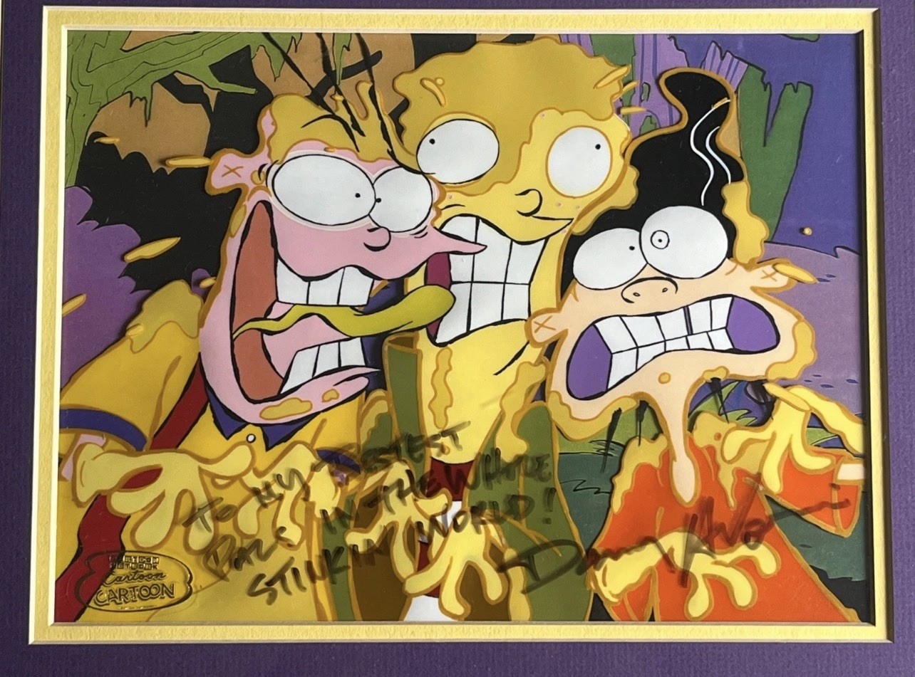 Ed Edd N Eddy Animation Cel Signed Danny Antonucci Cartoon Network Handpainted Ed Edd N Eddy Animation Cel Signed Danny Antonucci Cartoon Network Handpainted