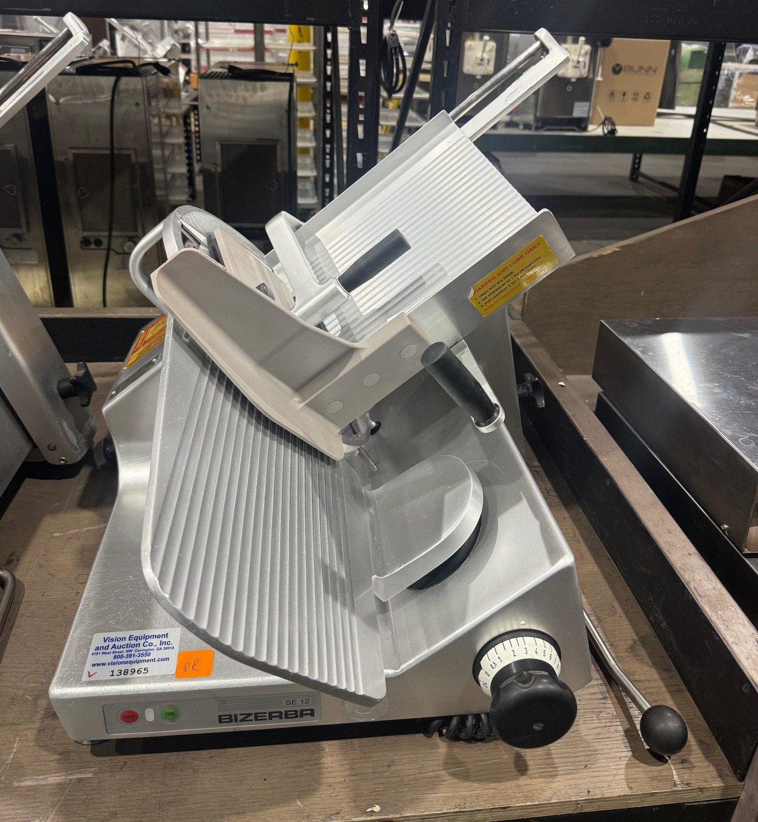 BIZERBA SE12 US MANUAL MEAT CHEESE DELI SLICER