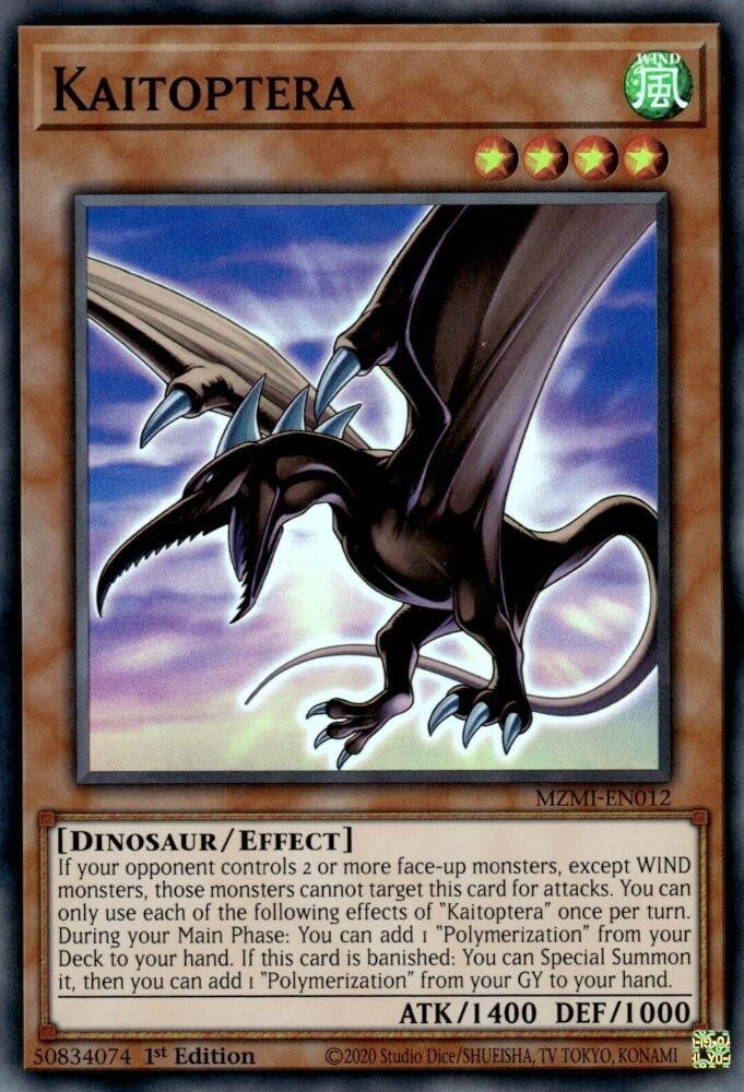 YUGIOH 1x Kaitoptera Super Rare MZMI-EN012 NM