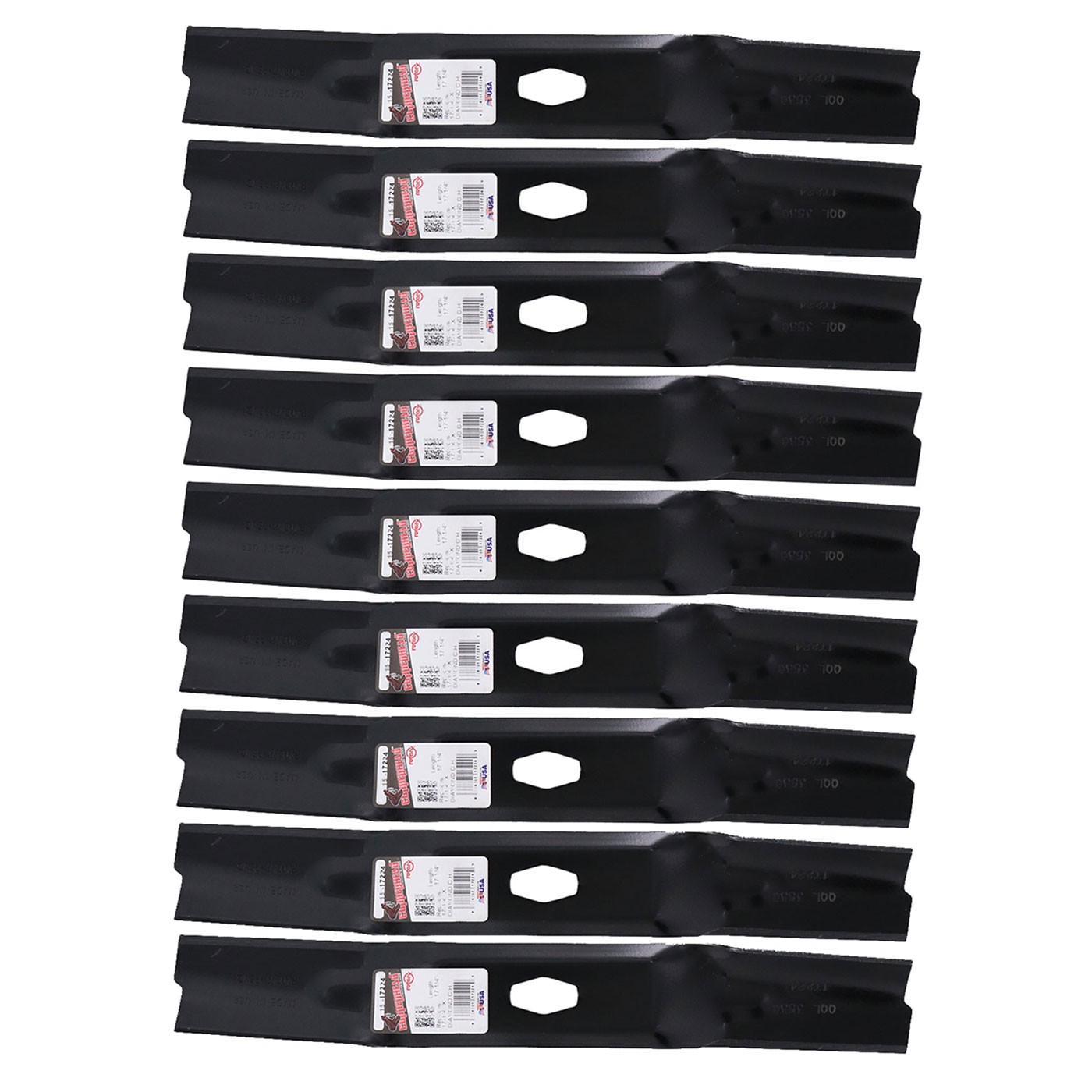 9 Rotary® 17224 Hi Lift Mower Blades for MTD® 742P05094 742-05094 50 in. Deck