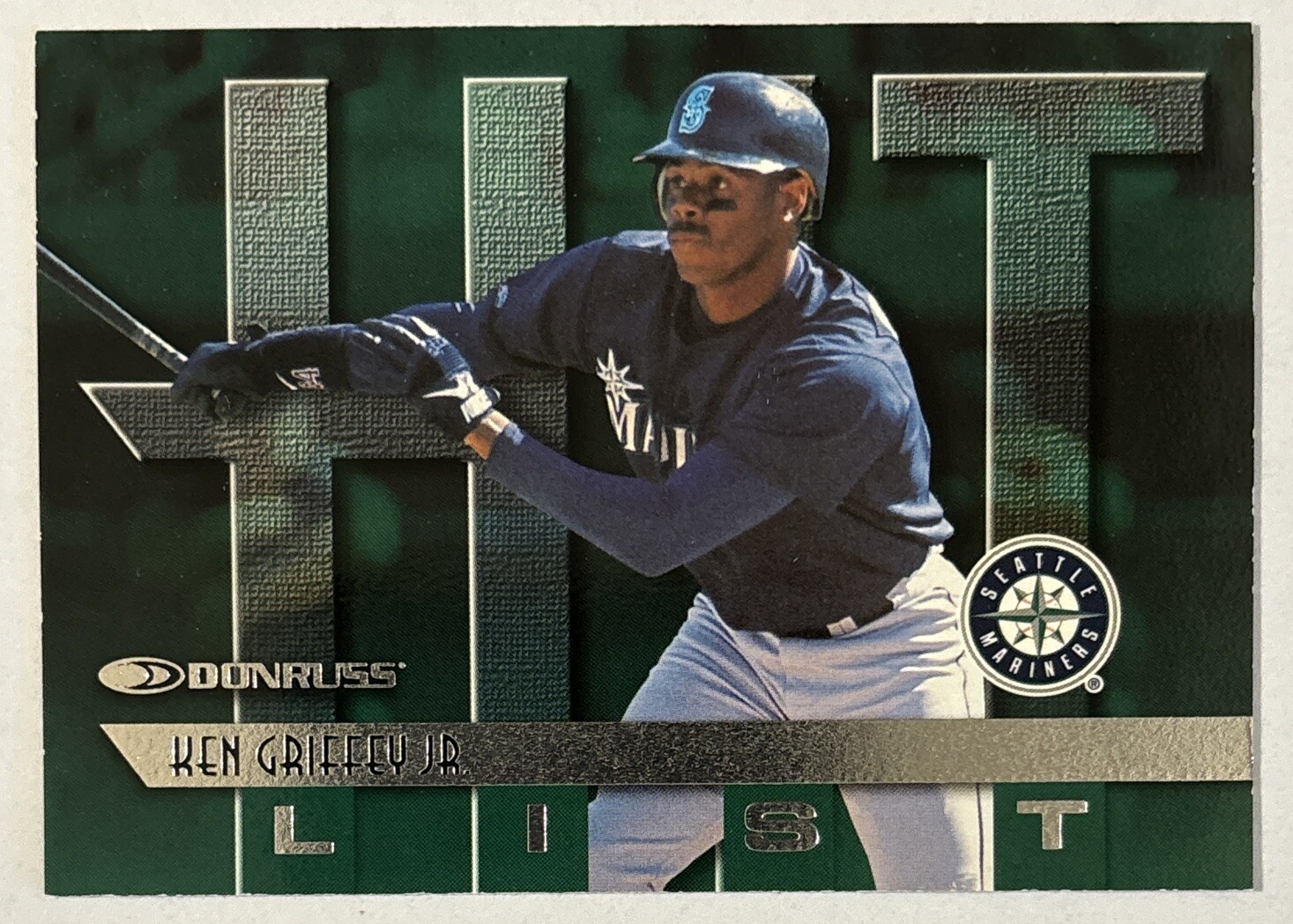Ken Griffey Jr 1997 Donruss Hit List #399 - Seattle Mariners Ken Griffey Jr 1997 Donruss Hit List #399 - Seattle Mariners