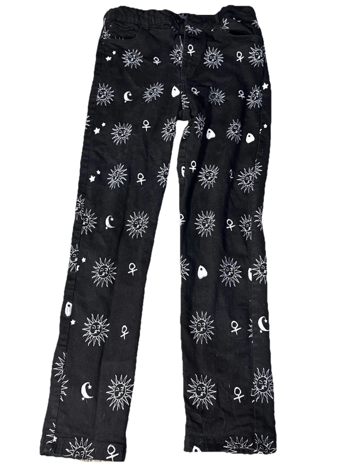 Hell Bunny Oculus Jeans Women’s Medium In Black