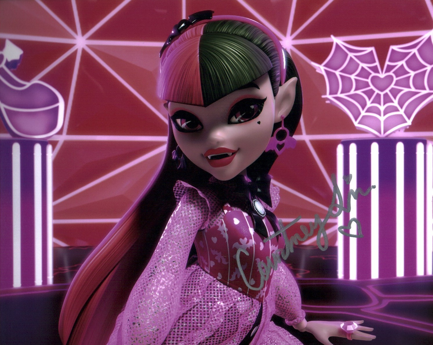 Courtney Lin Monster High 8x10 Photo Signed JSA Certified Autograph