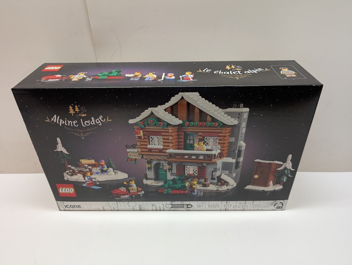 LEGO 10325 Icons: Alpine Lodge Holiday Christmas City New & Sealed w/ Shelf Wear LEGO 10325 Icons: Alpine Lodge Holiday Christmas City New & Sealed w/ Shelf Wear
