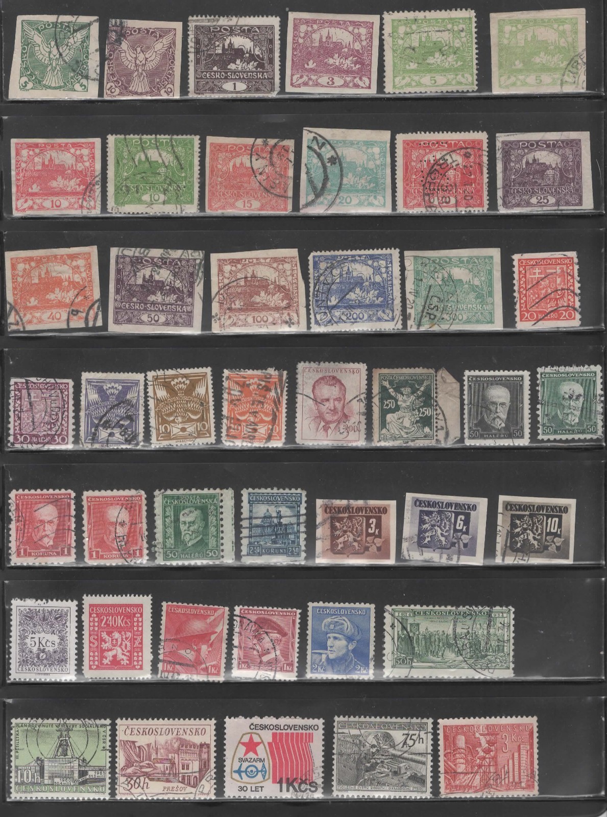 CZECHOSLOVAKIA 100 EARLY STAMP COLLECTION, (Lot CZECH 27)