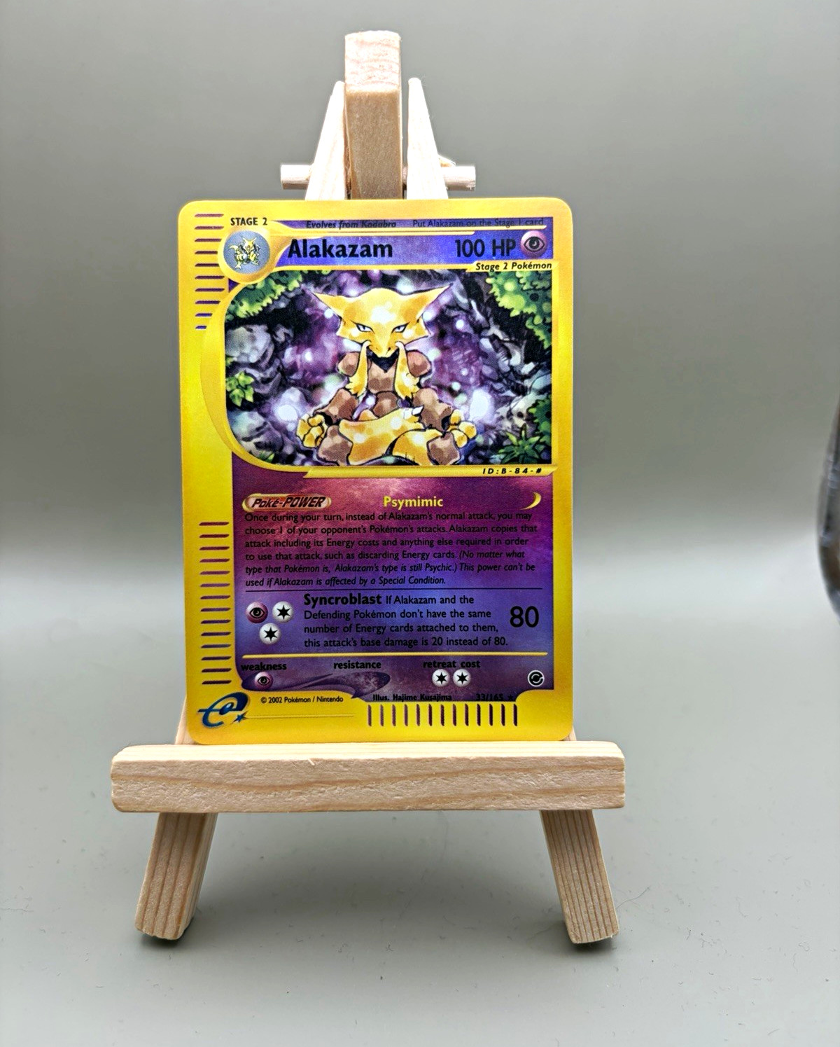 PSA CONTENDER - Pokemon TCG Alakazam 033/165 Expedition Base Set Reverse Holo PSA CONTENDER - Pokemon TCG Alakazam 033/165 Expedition Base Set Reverse Holo