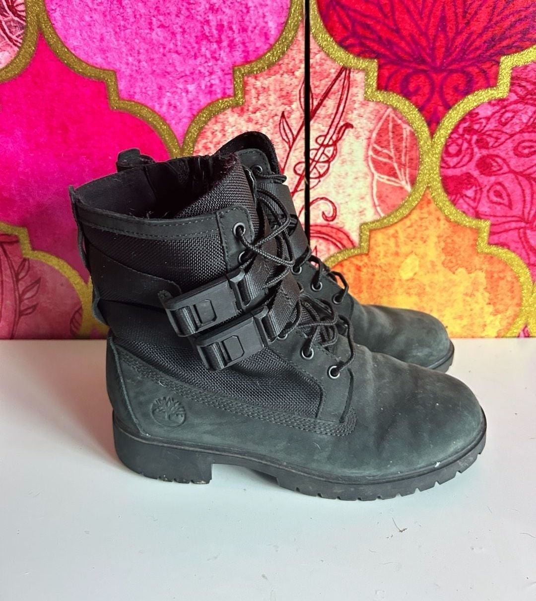 Timberland Jayne Double-Buckle Waterproof Boots Black Women\'s Size 7 Timberland Jayne Double-Buckle Waterproof Boots Black Women\'s Size 7