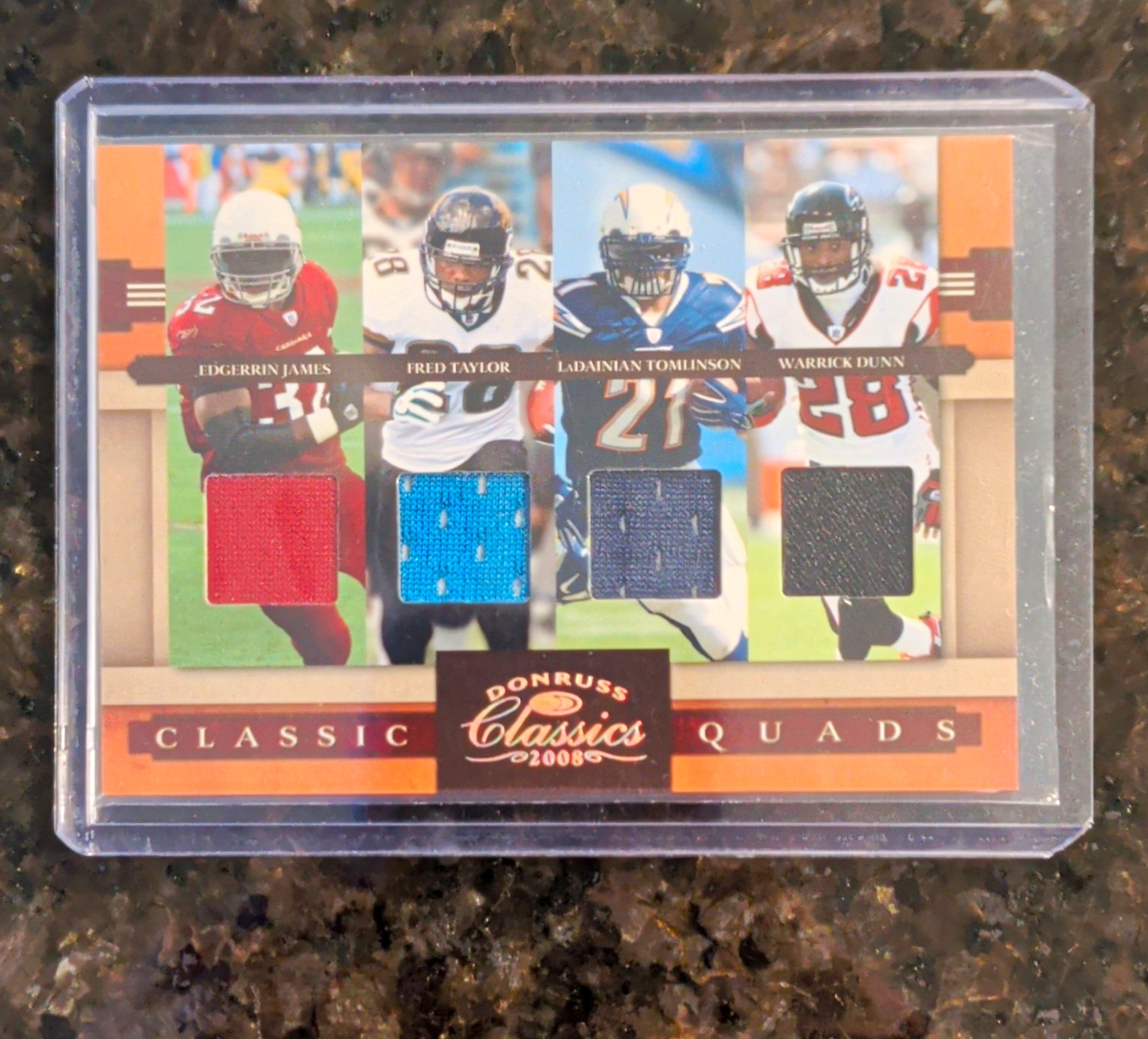 2008 Donruss Classics Classic Quads Tomlinson Taylor James Dunn Jersey /100