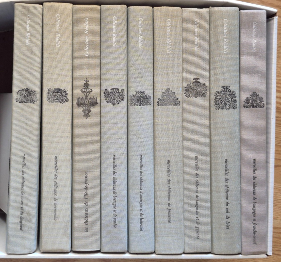 1965-1972 Merveilles des Chateaux Set of 9 French Books 1965-1972 Merveilles des Chateaux Set of 9 French Books