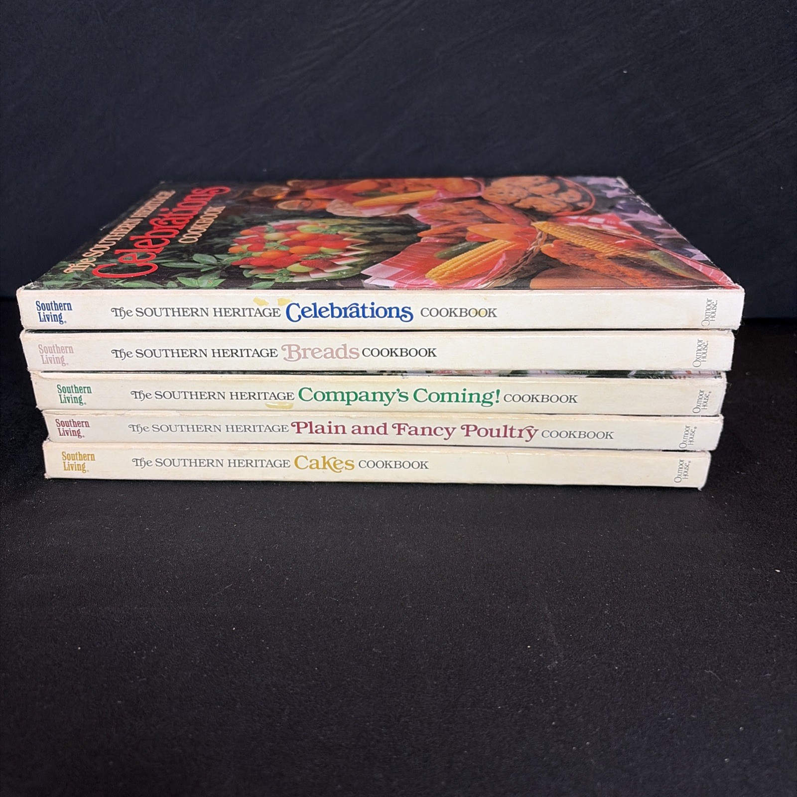 5 Southern Living Southern Heritage Cookbooks Vintage 1980s. See Description