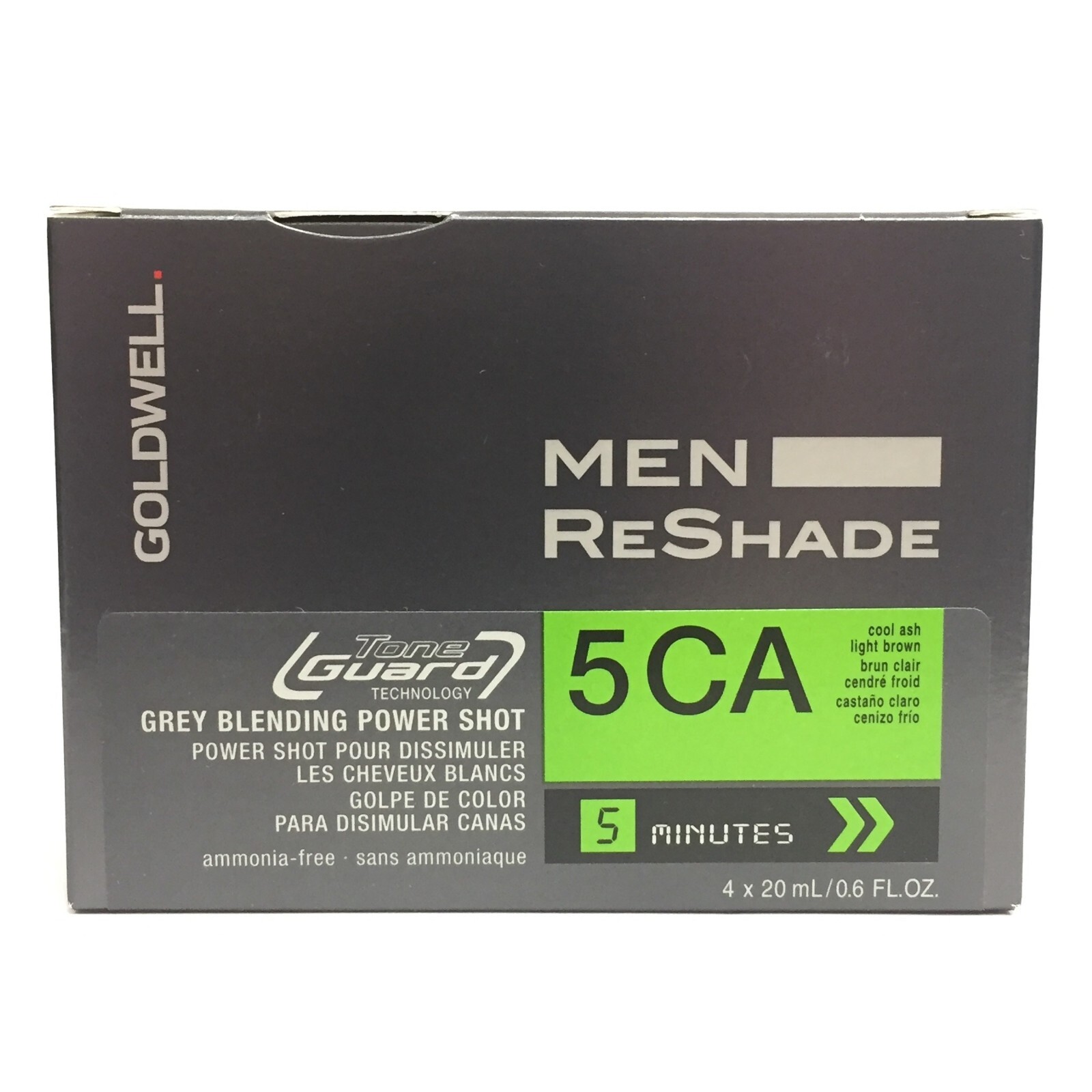 Goldwell Men Reshade 5CA Cool Ash Light Brown, 4 x 20ml Goldwell Men Reshade 5CA Cool Ash Light Brown, 4 x 20ml