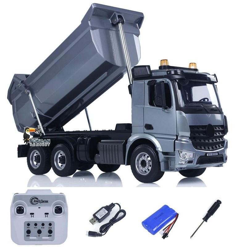 DoubleE E590 003 1/20 RC Dump Truck RTR 6X6 Electric RC Tipper Sounds Lights