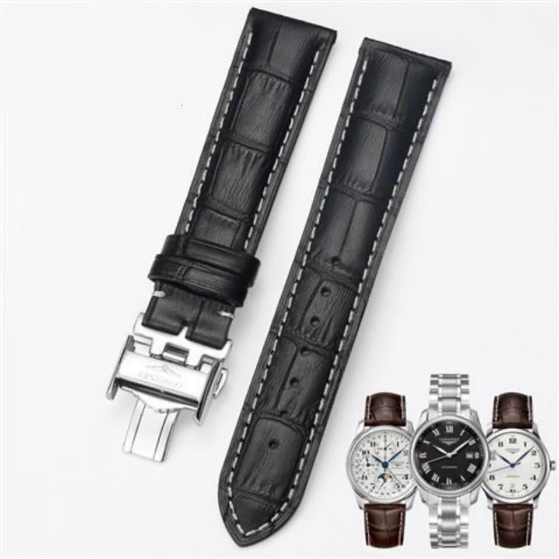 For Longines Master Collection Genuine Leather Watch Band Cowhide Strap 20-22MM For Longines Master Collection Genuine Leather Watch Band Cowhide Strap 20-22MM