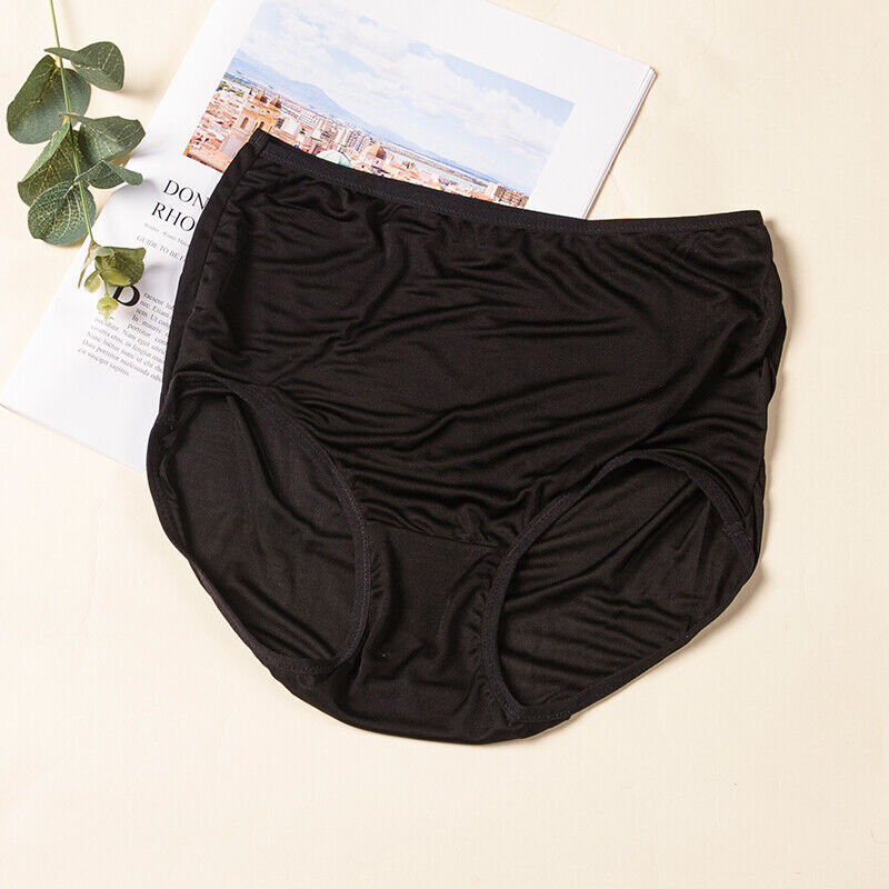 5pcs/lot Mulberry Silk Underwear Women\'s Briefs Plus Size Real Silk Lady Panties