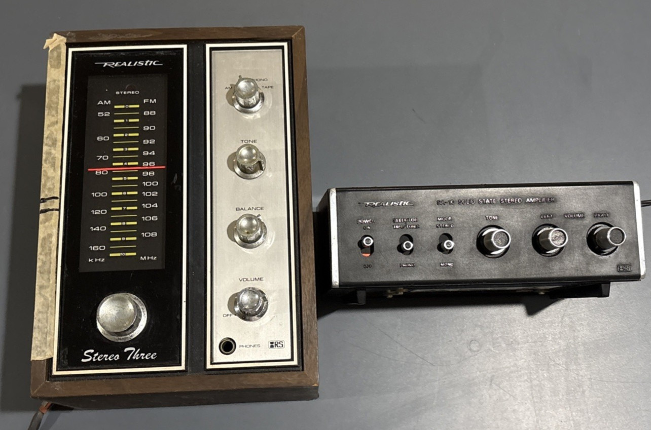 Realistic Stereo Three Cat No. 12-1451 Works W Realistic Amplifier Vintage 70’s