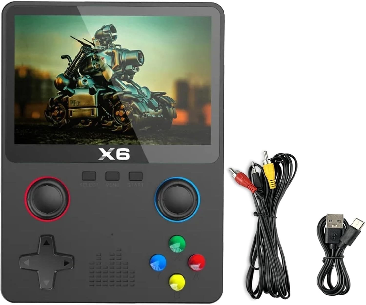 X6 Handheld Video Game Console 3.5 In 10000 Games Supports Expansion Cards