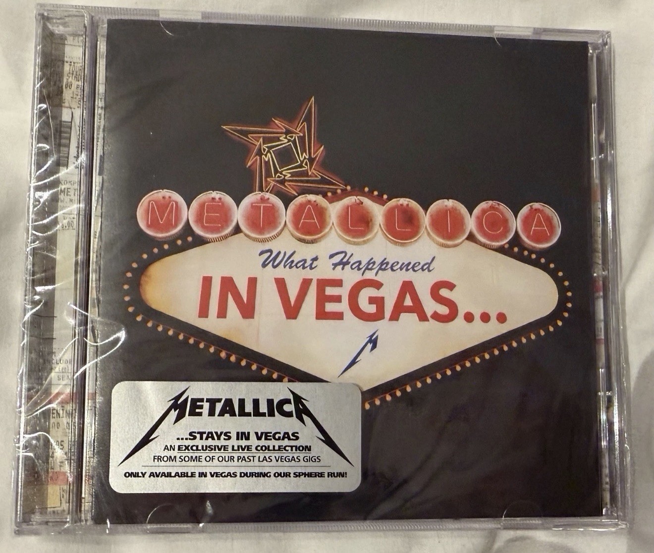 METALLICA SPHERE LAS VEGAS CD LIVE COLLECTION EXCLUSIVE ALBUM SEALED METALLICA SPHERE LAS VEGAS CD LIVE COLLECTION EXCLUSIVE ALBUM SEALED