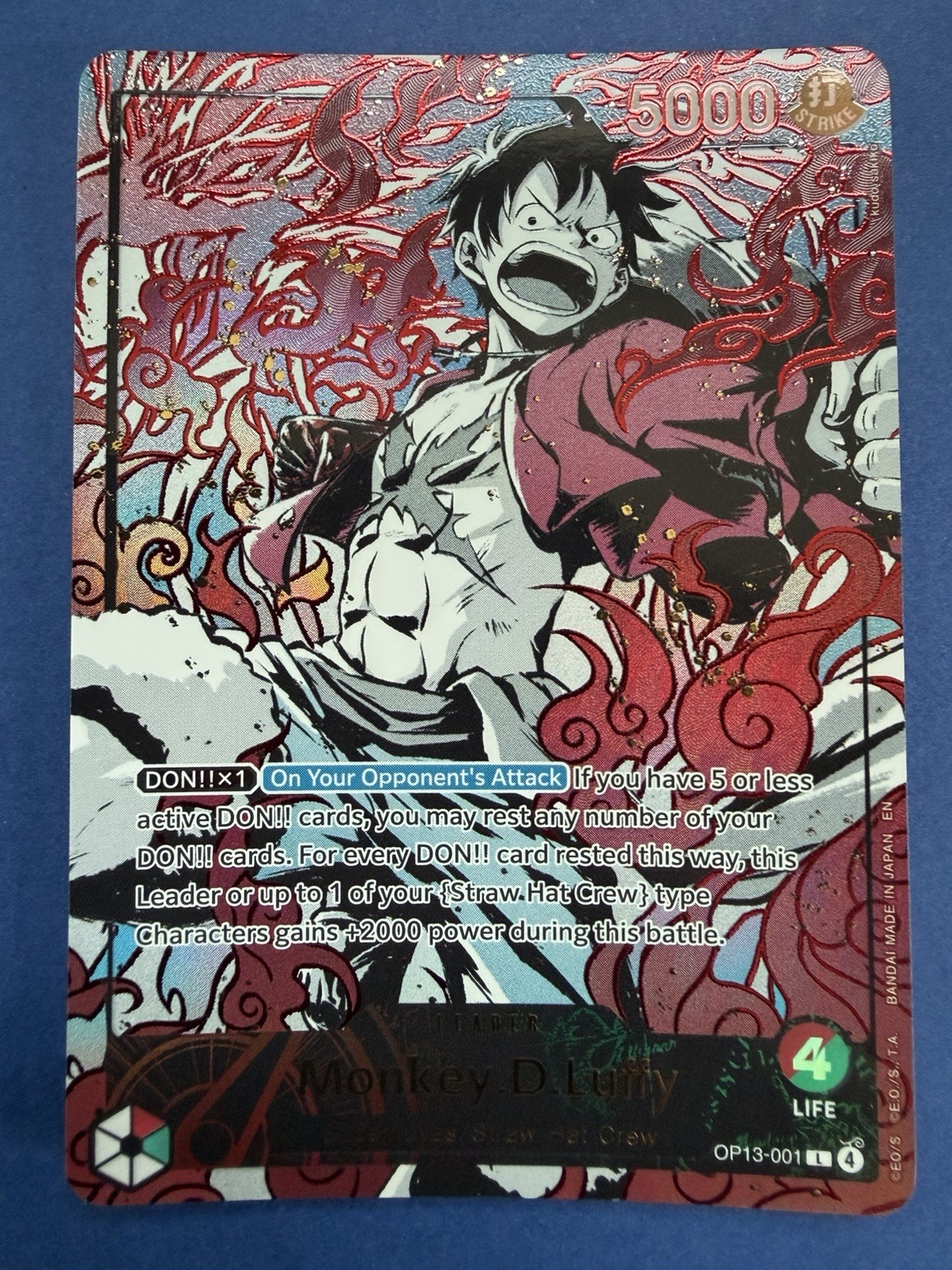 Monkey.D.Luffy (English Version 3rd Anniversary Set) OP13-001 One Piece... Monkey.D.Luffy (English Version 3rd Anniversary Set) OP13-001 One Piece...