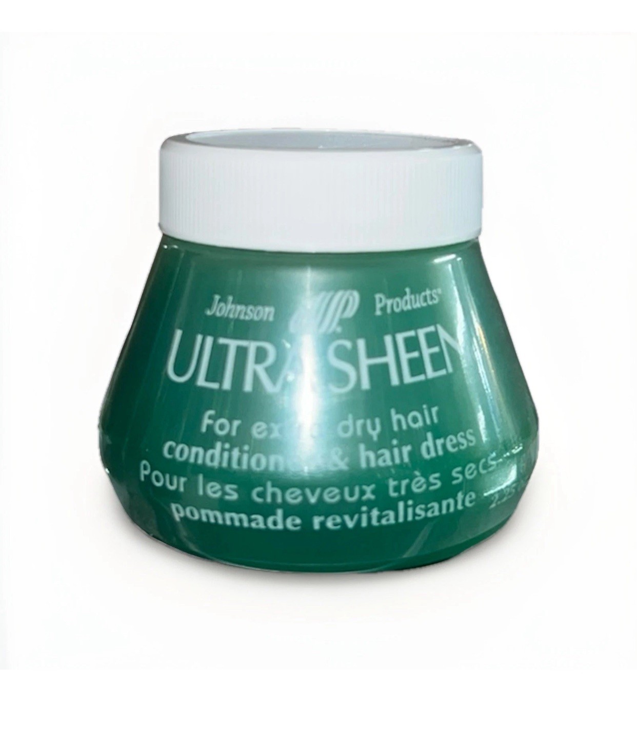 Ultra Sheen Green Hair Dress For Extra Dry Hair 2.25 Oz Travel Size