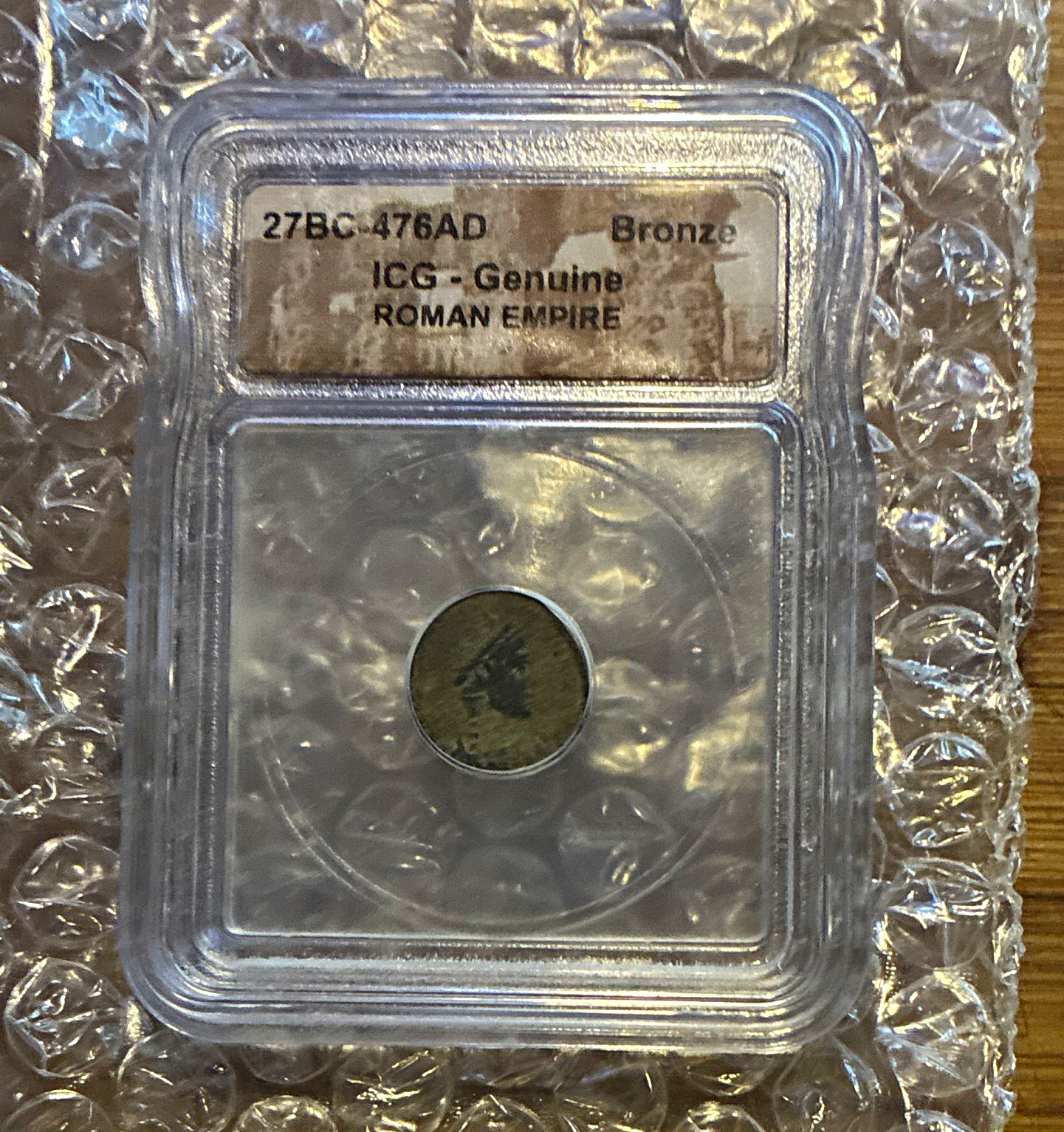 ICG Genuine Roman Empire Constantius II Nummus Bronze Coin 27 BC-476 AD ICG Genuine Roman Empire Constantius II Nummus Bronze Coin 27 BC-476 AD