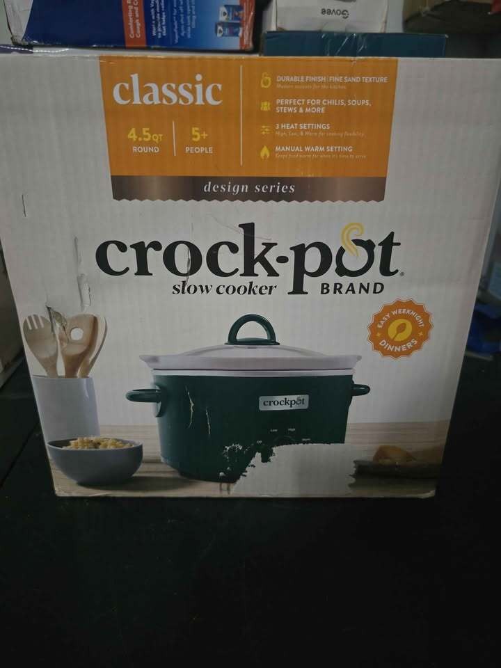 Open-Box Crock-Pot Design Series 4.5-Qt Slow Cooker – Green Open-Box Crock-Pot Design Series 4.5-Qt Slow Cooker – Green